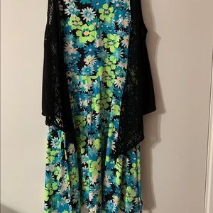 flowery tank dress